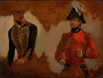 Studien der Uniform der Royal Horse Artillery und eines A.D.C. des Oberbefehlshabers - eine Studie für T... von George Jones